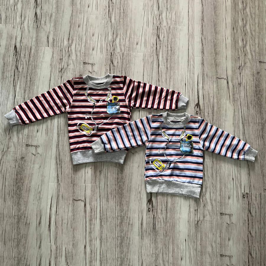 بلوز راه راه طرح هدفن