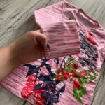 بلوز ملانژ طرح دختر قرمز