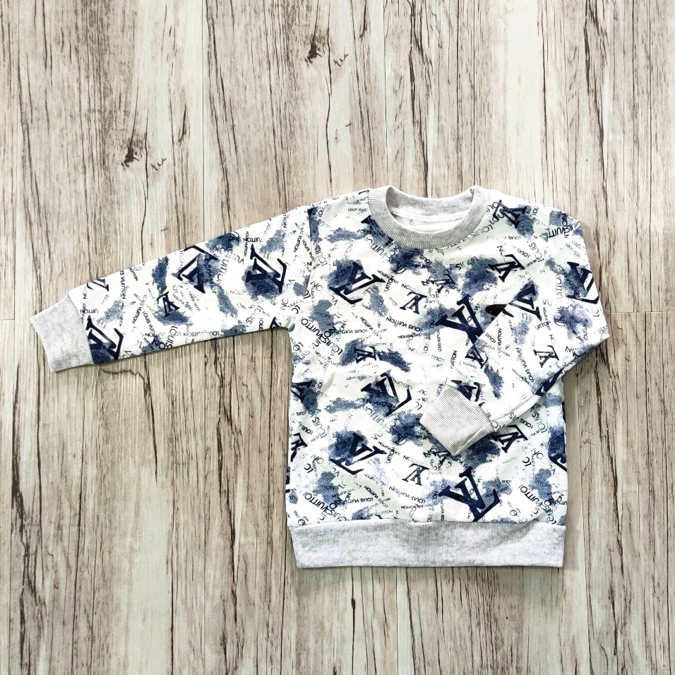 بلوز پسرانه Lv مدل گلبرگ آبی