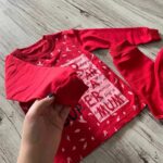 ست لباس طرح سوپر استار قرمز