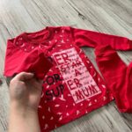 ست لباس طرح سوپر استار قرمز