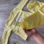 ست لباس طرح سوپر استار زرد